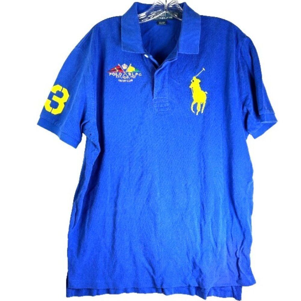 Polo Ralph Lauren Mens Shirt Big Pony RLCP Yacht Club Casual Rugby academia 1967
